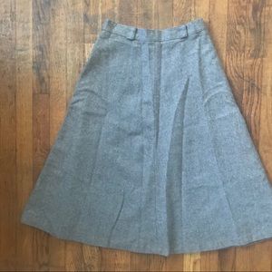 Gray over the knee skirt